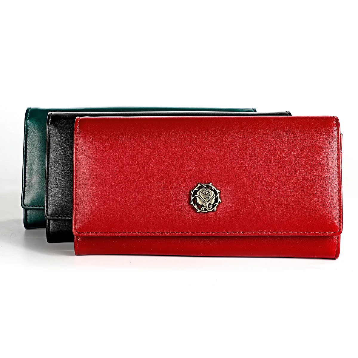 

RFID Large-Volume WOMEN'S Leather Wallet Hot Selling Fashion Multi-functional Wallet Long Clutch Bag