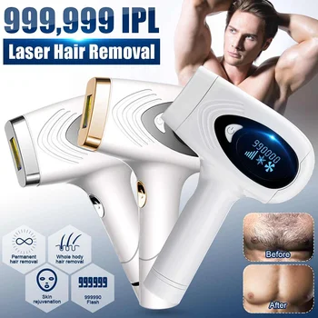 

990K Flashes Professional Permanent IPL Epilator Laser Hair Removal Painless Hair Remover Machine Bikini Trimmer Photoepilator