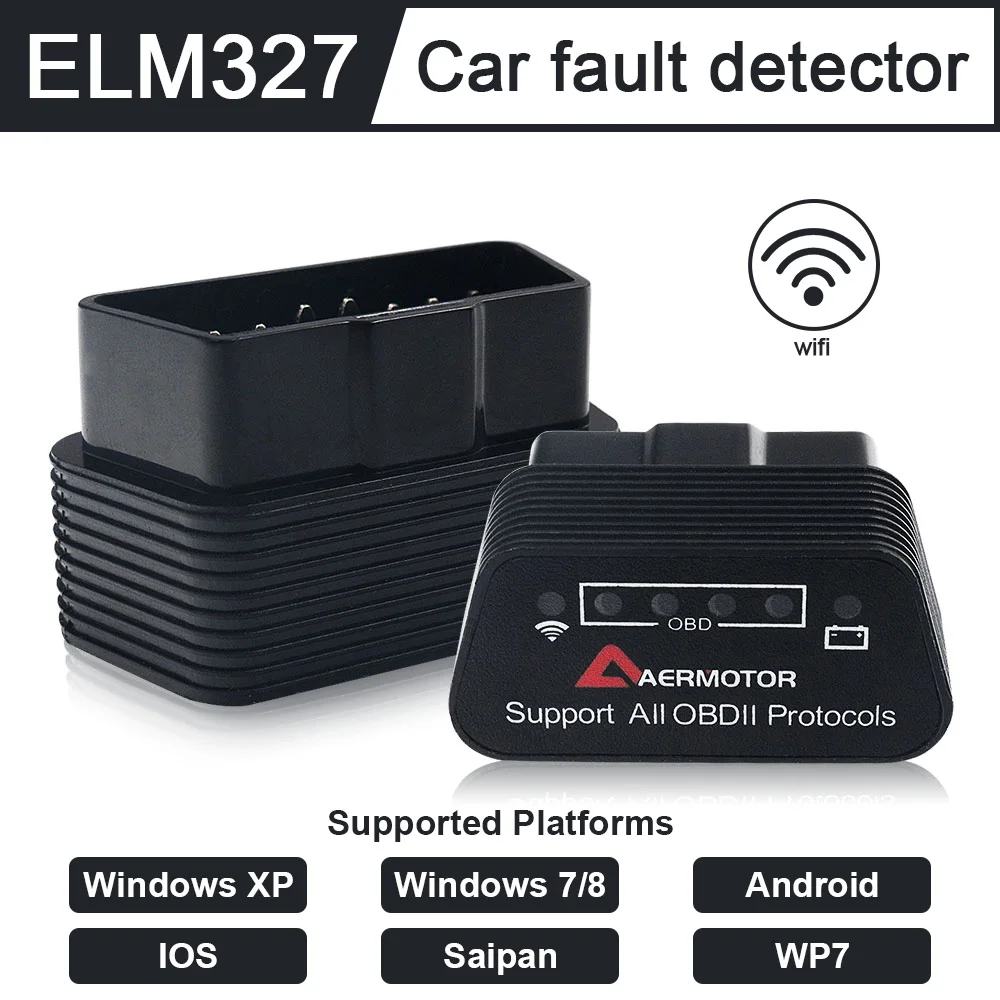 

ELM327 OBD2 Car Auto Diagnostic Scanner Tool wifi For Android IOS