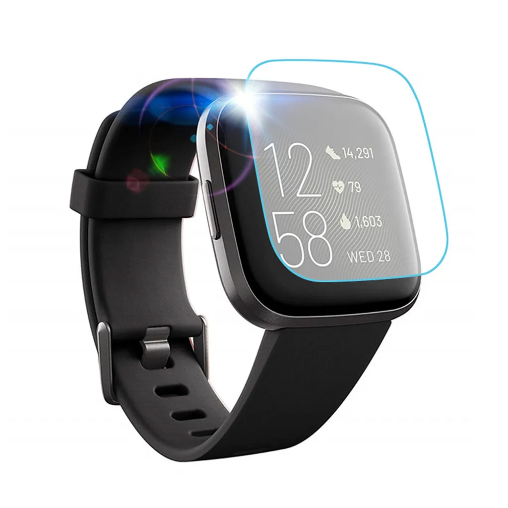Защитное стекло GEMIXI закаленное для смарт-часов Fitbit versa 2 прозрачная защитная