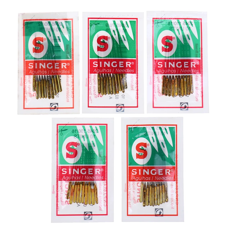 Durable 50pcs/set Mix Size Household Sewing Machine Needles For Singer