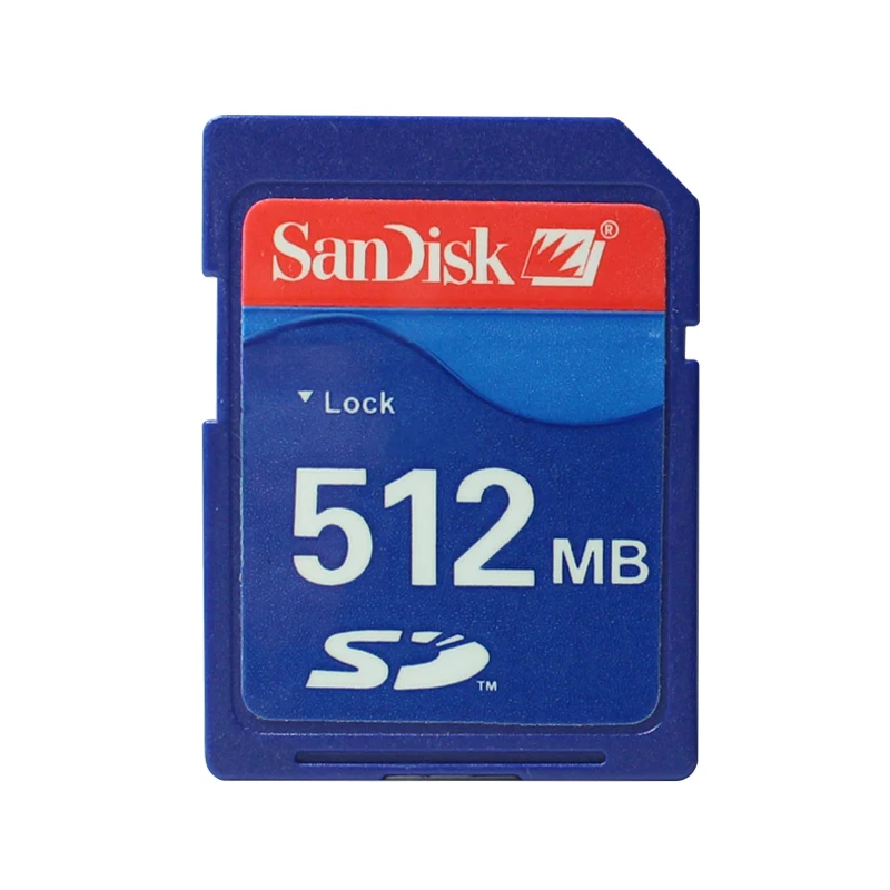100% оригинальная SD Карта SanDisk 2 ГБ 1 512 Мб 128 МБ 32 16 карта памяти|Карты памяти| |