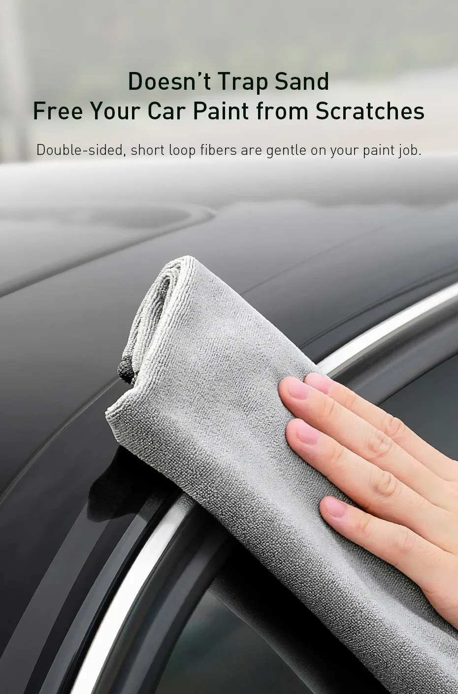 Portable Handheld Car Vacuum W/ Car Air Purifier & Microfiber Towel Bundle - Baseus Car Interior Vacuum Detailing Cleaning Kit