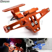 Универсальный фрезерный станок с ЧПУ алюминиевый мотоцикл регулируемый угол номерной знак кронштейн для Suzuki K2 K3 K4 K5 K6 K7 K8 K9 GSR750 GSR600 GSR400