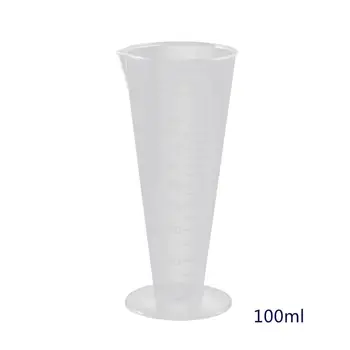 

1PC 100ml Laboratory Bottle Lab Kitchen Plastic Measuring Cup Measuring Cup