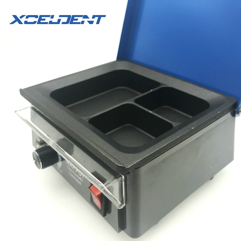 1Set Dental Laboratory Wax Melter Melting Dipping Heater New 3-Well Pot for Dental Lab Use Wax Heater Pot 110V/220V US/EU Plug