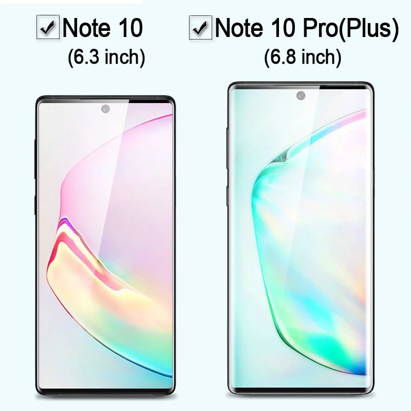 Защитное стекло для samsung galaxy note 10 pro plus, защитная пленка для экрана для glaxay note10 notes 10pro, защитная пленка из закаленного стекла