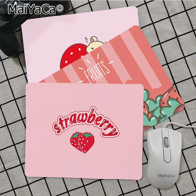 Maiya высокое качество розовый клубничный милый медведь коврик для мыши
