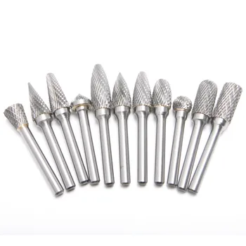 

6mm Shank 12mm Head Tungsten Carbide Rotary File Double Cut Rotary Burr 8mm-32mm Blade Length Dremel Rotary Tool