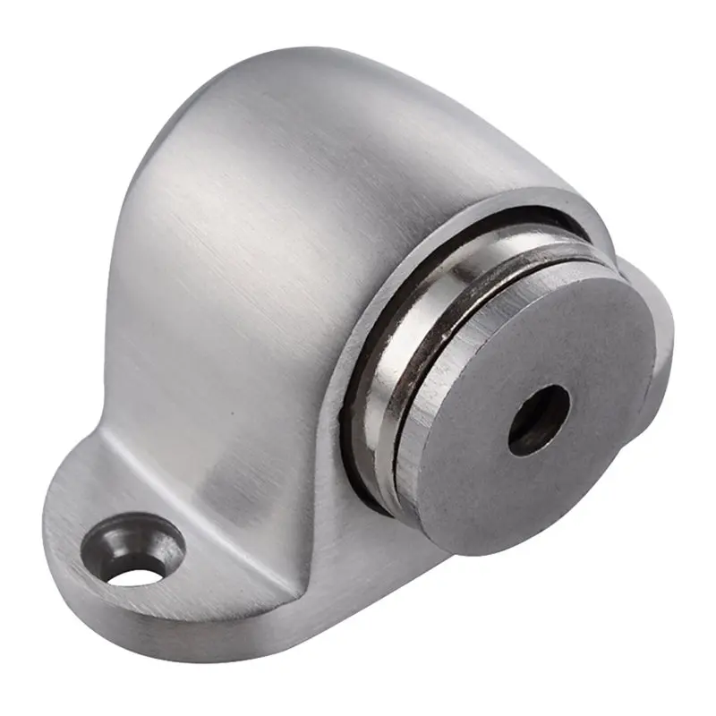 

Stainless Steel Magnetic Doorstop/Door with Catch Screw Mount 1 Pair, Brushed Finish
