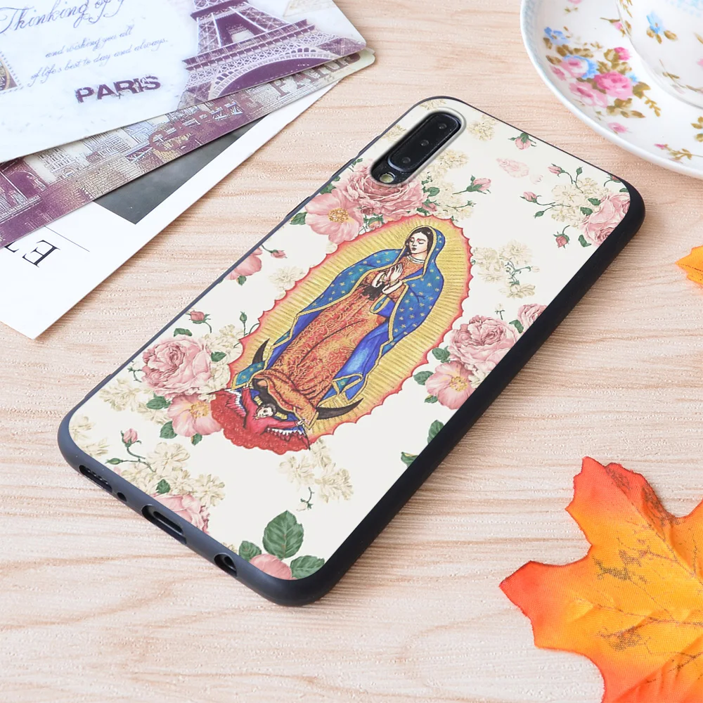 

Virgin Of Guadalupe Print Soft Silicone Matt Case For Samsung Galaxy S Note and Galaxy A