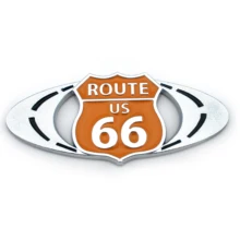 3D ROUTE 66 дорожная пластиковая Автомобильная эмблема логотип мотоцикл наклейка значок кузова наклейка для Cadillac Ford chevrolet