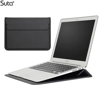 

PU leather Laptop stand bag Ultrabook Sleeve Case for Macbook 11" 12" 13" 15" Air pro retina Laptop Tablet protective bag holder