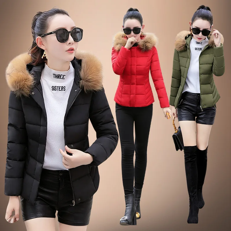 

China Gedi Love 2019 Winter New Style WOMEN'S Dress Short down Jacket Fashion Korean-style Slimming Slim Fit Cotton Overcoat