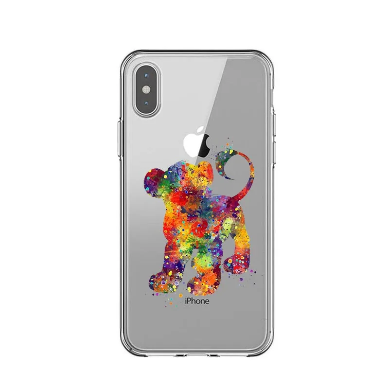 Король Лев Simba nala силиконовый чехол для телефона чехол для iPhone 6 6S 7 8 Plus X XS MAX 5 5S SE XR мягкий чехол Coque Capa