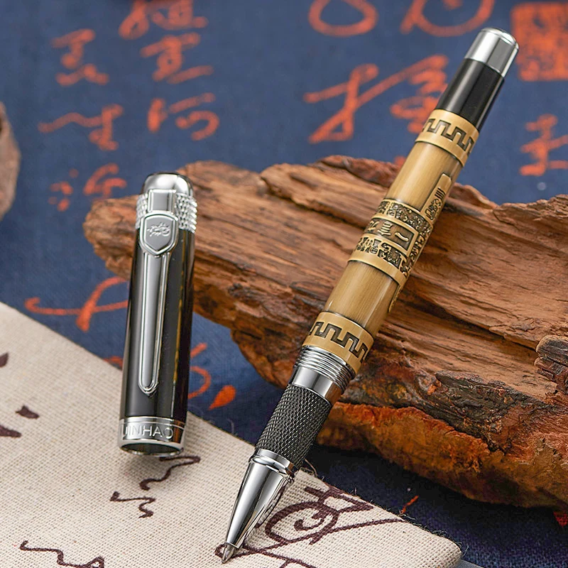 Jinhao Роскошная гелевая ручка 0 7 мм черная заправка 189 Ретро офисные студенческие