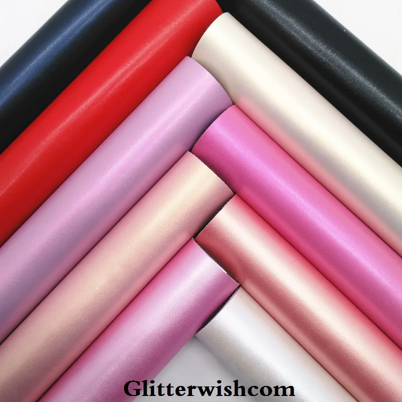 Винил Glitterwishcome размера A4 21 х29 см для бантов гладкая матовая лакированная кожа