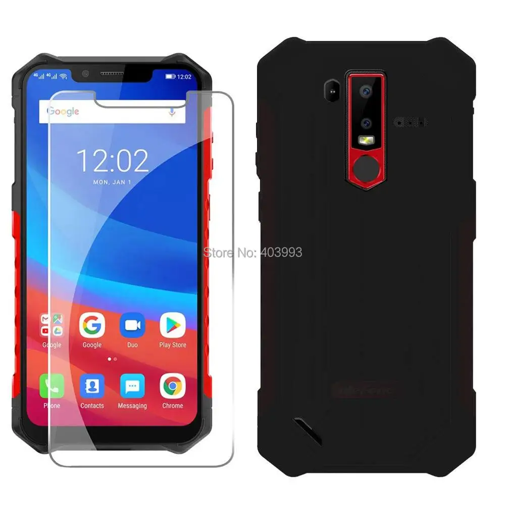 Для Ulefone Armor 6 мягкий чехол для закаленное стекло роскошный ТПУ телефона с