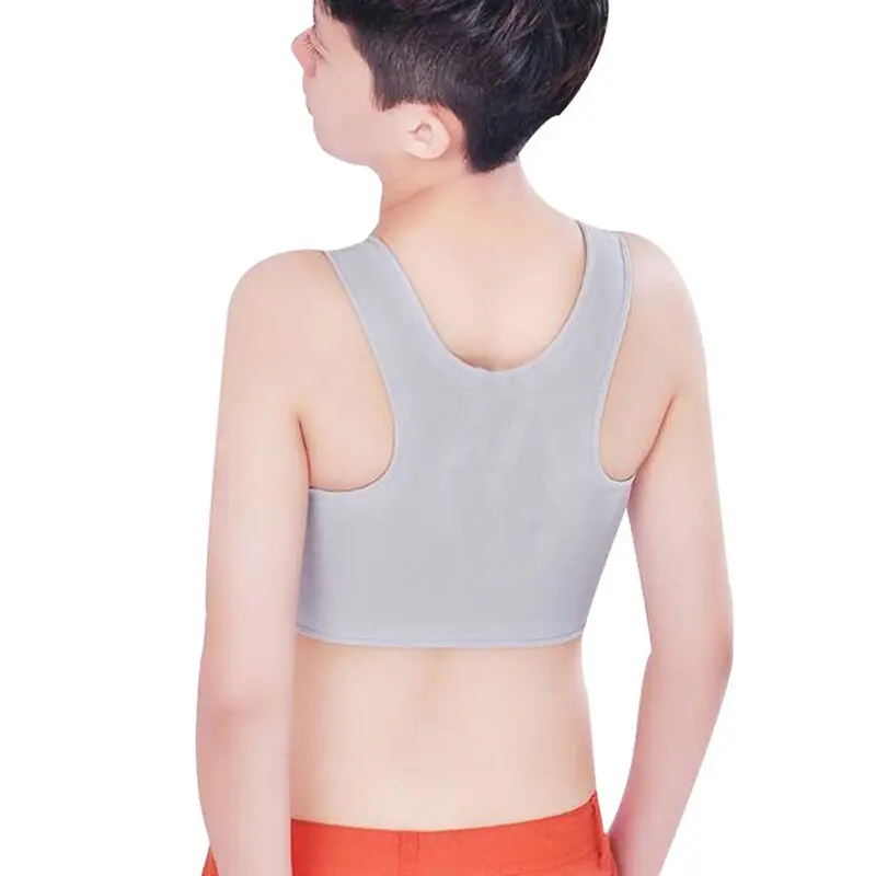 Wrapped chest lining is comfortable and soft Body shaping Breathable Buckle Short Chest Breast Binder Trans Casual Vest Tops tummy control shapewear