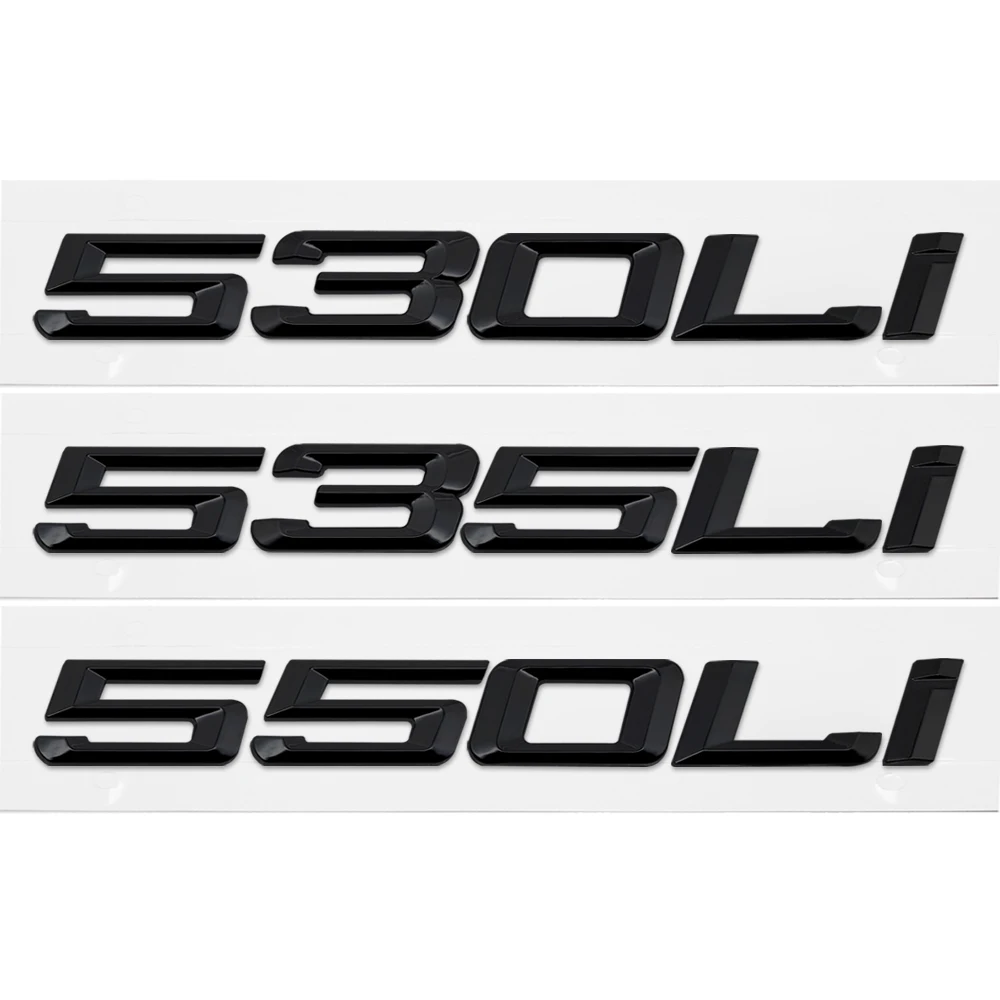 525i 530i 535i 540i 550i задний значок с эмблемой черные буквы для BMW 5 серии F10 F11 F18 F07 E12 E28 E34