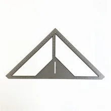 Напольная линейка, стальная треугольная угловая линейка, транспортир, 90 градусов, квадратная линейка для напольного слива, узор, плитка, измерение по дереву