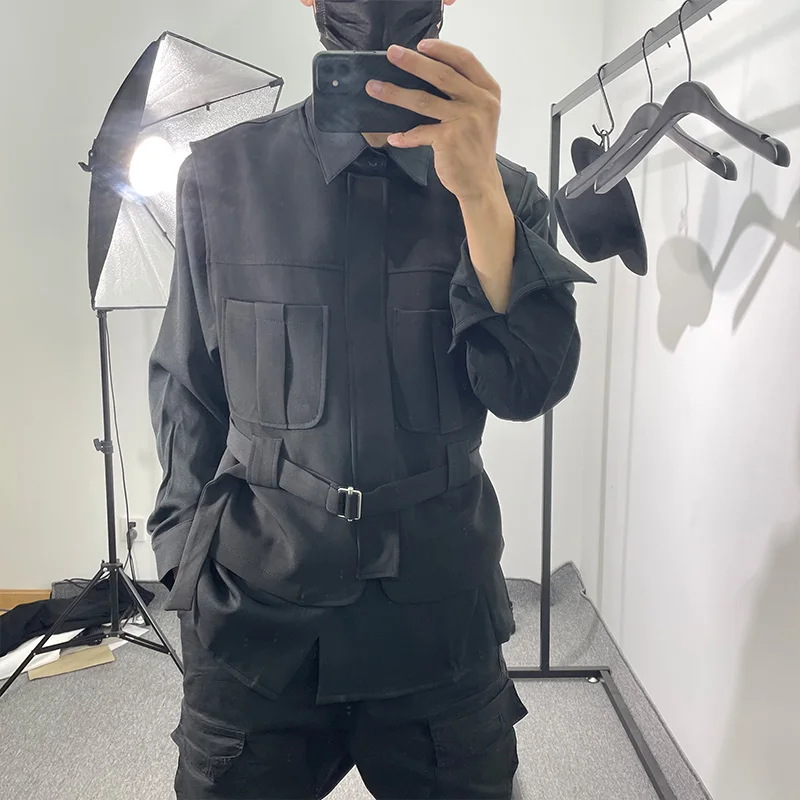 Men's Sleeveless Coat Spring And Autumn New Work Style Fashion Youth Hip Hop Street Leisure Loose Large Waistcoat