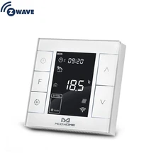 Smart Home Z Wave Plus woda/ogrzewanie elektryczne termostat ZWave programowalny termostat wbudowany w temperaturę i wilgotność
