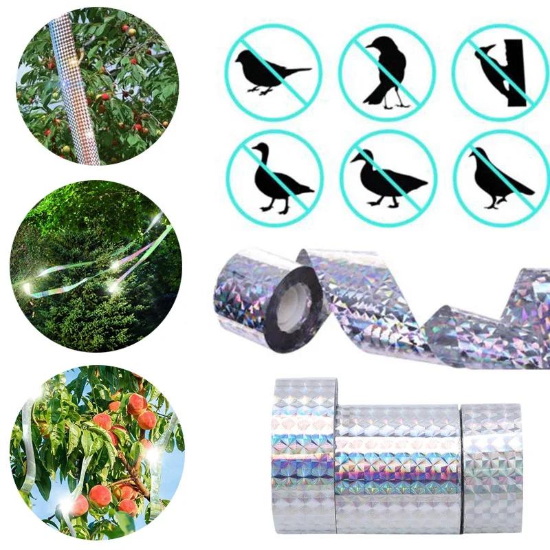 Anti Bird Tape Audible Repellent Fox Pigeons Repeller Ribbon Double