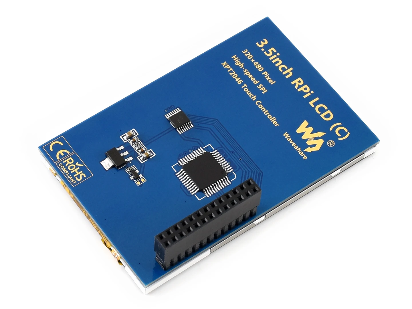 Waveshare 3.5 ġ ׼ ġ ÷ (C),  ̿, 480  320, 125MHz  SPI