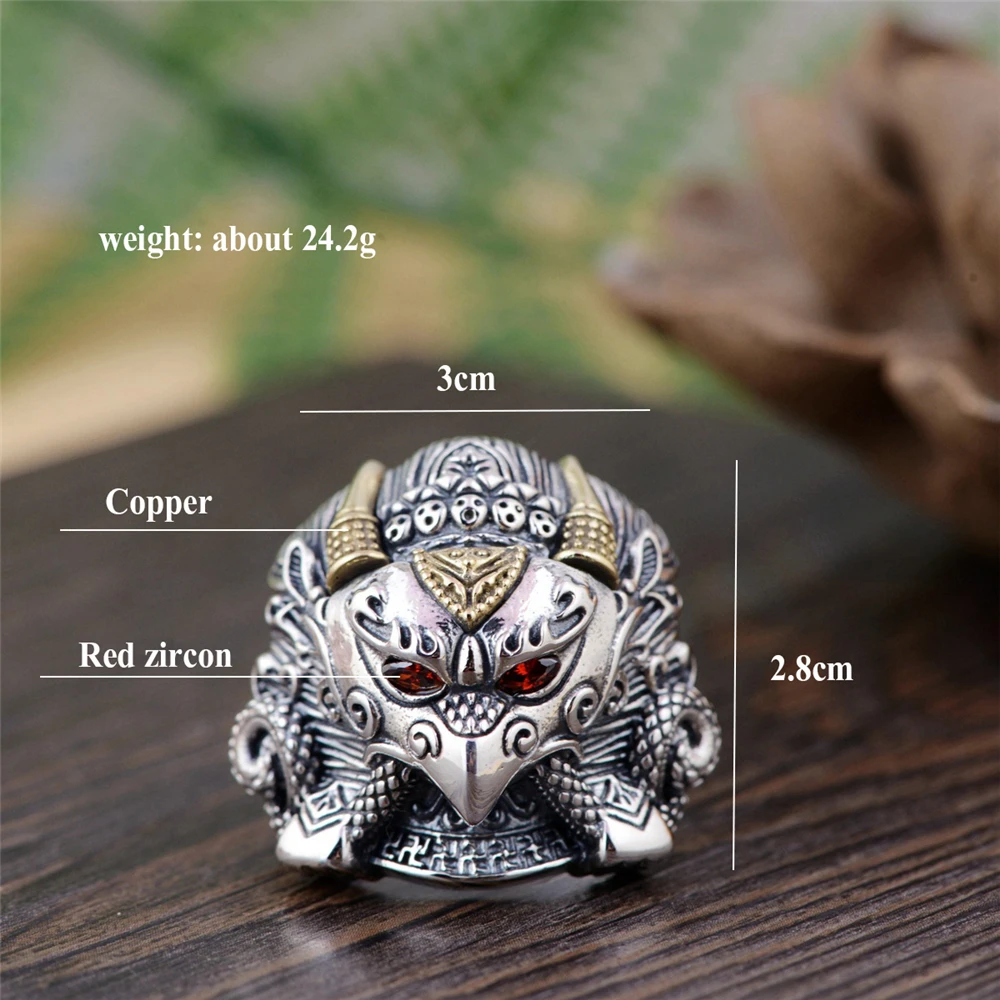 GAGAFEEL модное кольцо с животным, винтажное тайское серебряное кольцо Dapeng, Золотое крылатое кольцо, S925 Стерлинговое серебро, ювелирные изделия для мужчин