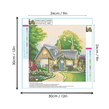 

New 30 x 30cm DIY 5D Diamond Painting Decor Kit House Resin Rhinestone Mosaic Embroidery Cross Stitch Craft Home Wall Decoration