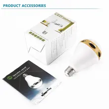 LED Speaker Light E27 RGB Bulb Color Changing/Music Player Lighting Lamp with Built-in Audio Mini Speaker