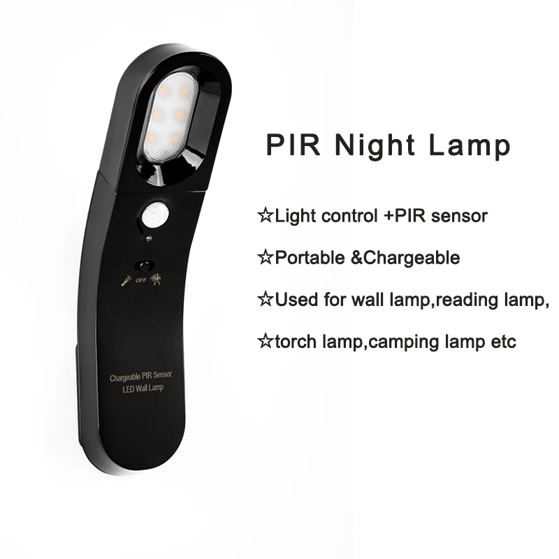 

2020 Multifunction night light wireless motion sensor led light corridor wall light flashlight,Emergency light portable dropship
