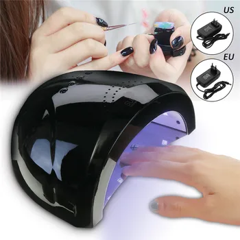 

48W Nail Dryers UV LED Lamp Black Nail Dryer Machine 5s/30s/60s Time Setting Nails Salon for Home Cur Gel Manicure Nail Tools