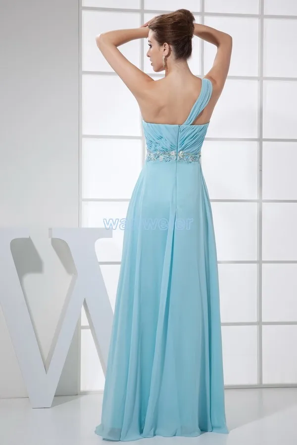 Одно плечо vestido de noiva Формальное Бисероплетение на заказ шифоновое сексуальное платье На Выпускной платья подружек невесты