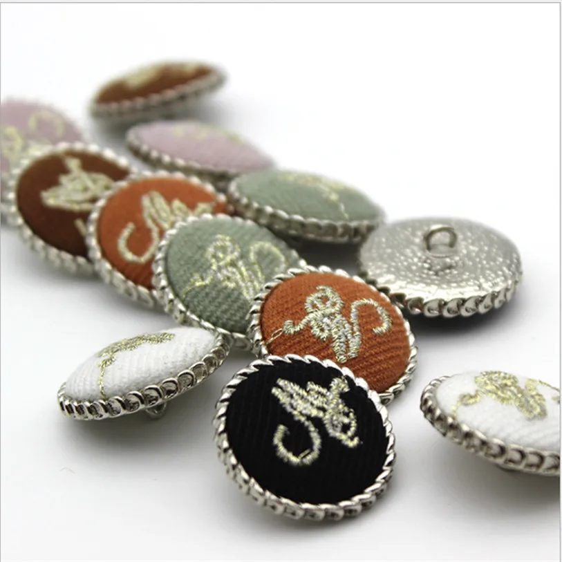 금속 천 단추 가디건 재킷 장식 재료, DIY 의류 액세서리 YS201015-2, 로트당 2 개