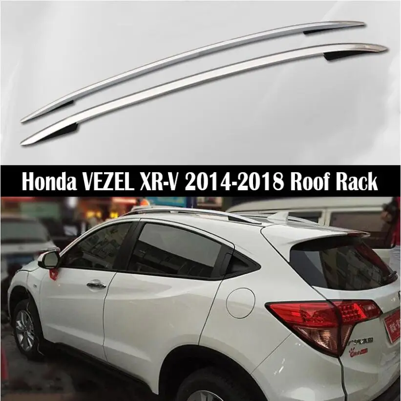 Для Honda VEZEL XR-V- багажник на крышу, рейлинги, барные стойки для багажа, верхние стойки, рельсовые коробки, алюминиевый сплав, 3 м, паста