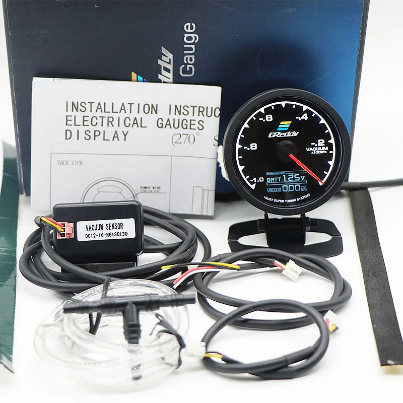 Спидометр GReddi Multi D/A lcd цифровой дисплей вакуумный автомобильный измерительный прибор 2,5 дюймов 62 мм 7 цветов в 1
