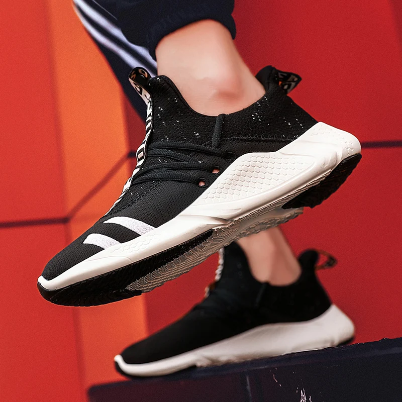 2019 новые дышащие легкие беговые Flyknit износостойкая красная спортивная летняя обувь из вискозы