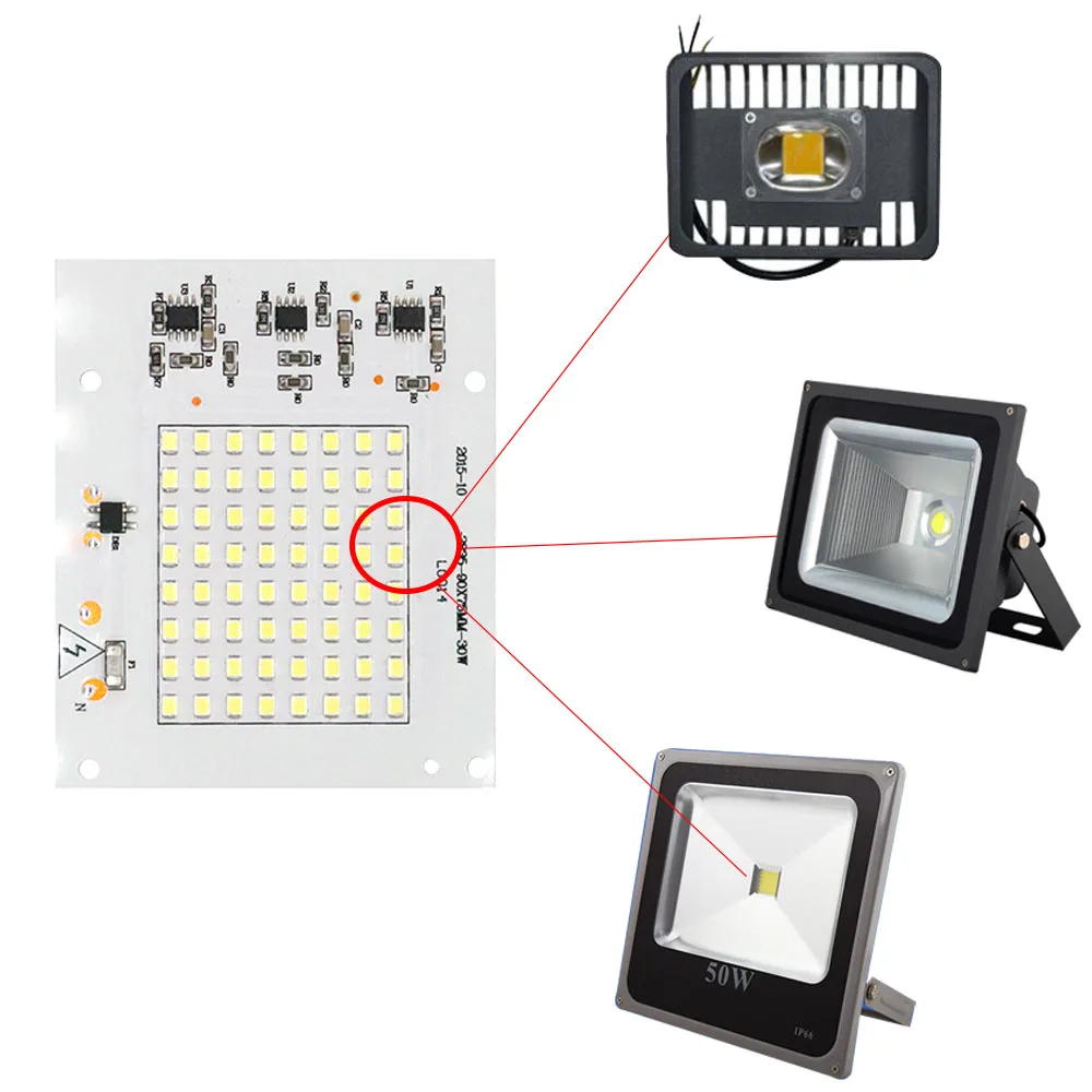 Светодиодный прожектор SMD2835 10 Вт 20 30 50 100 220 В|Светодиодные лампы и трубки| |