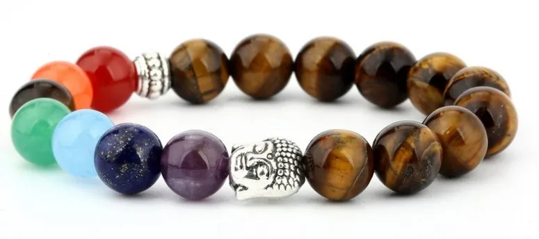 6mm yhd453 mulitcolor rainbow elastic agate Onyx lava Bracelet energy Healing Balance Prayer Reiki Chakra Buddha Yoga Bangles | Украшения и