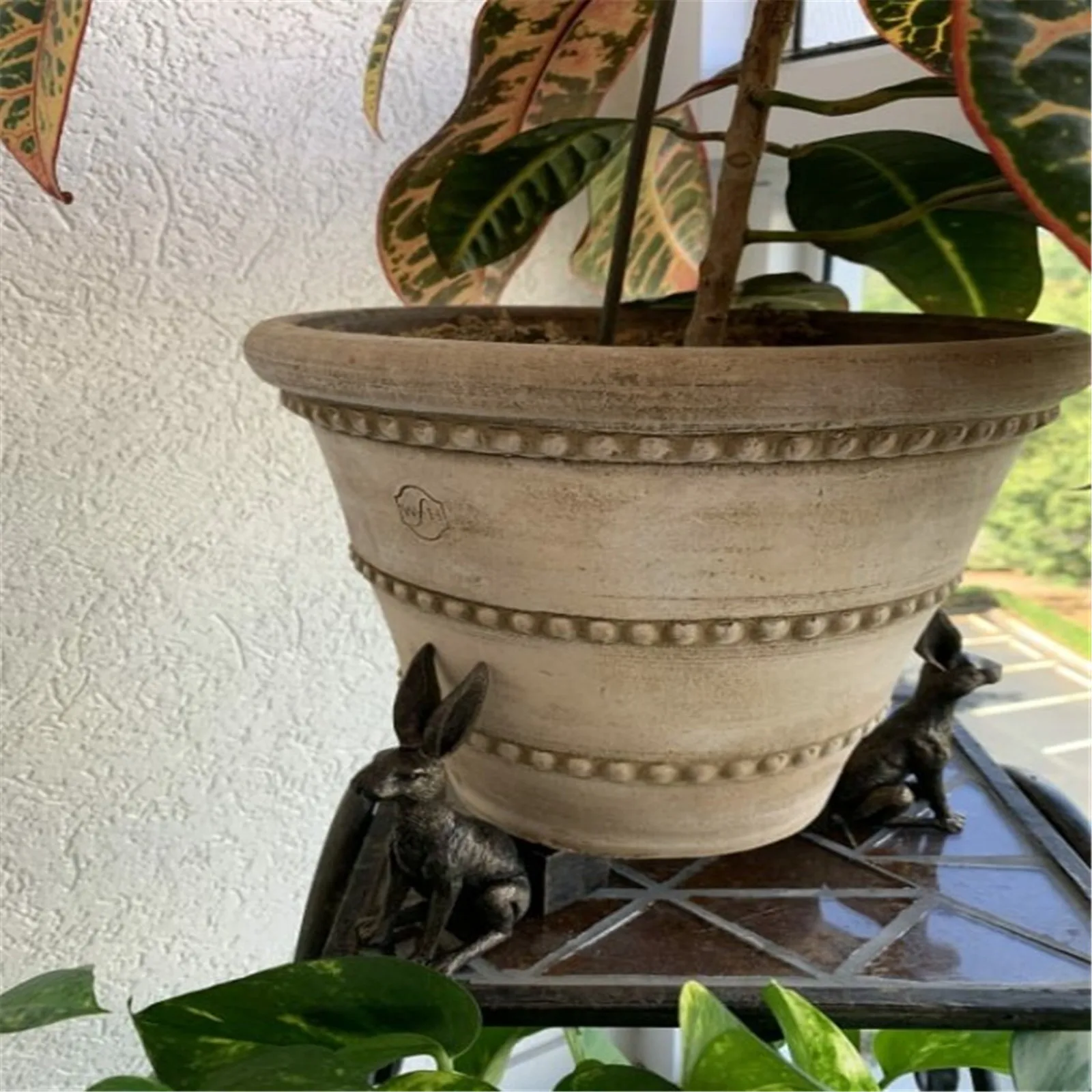 Resin Animal Plant Pot Planter Support Feet