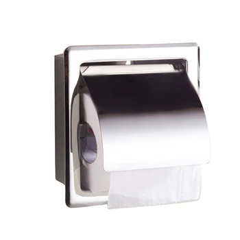 

Square Practical Stainless Steel Chrome Multifunction Toilet Paper Holder Roll Stand Home Waterproof Wall Mounted Bathroom Hotel