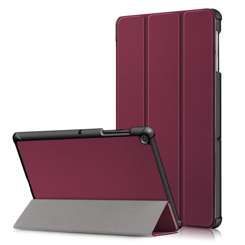 For Samsung Tab S5e 10.5 Inch Tablet Case Tri-Fold PU Leather Flip Folding Stand Cover for Samsung Galaxy Tab S5e 10.5 T720 T725