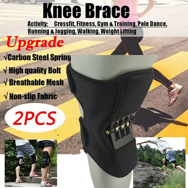 

2nd Generation Power Knee Stabilizer Pads Rebound Spring Force Support Knee Pad Blue Color