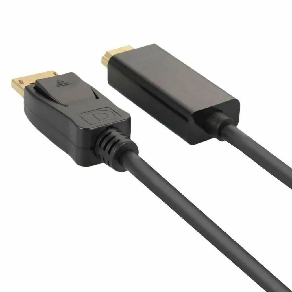 1,8 м порт дисплея в кабель HDMI DP к HDMI кабель адаптер позолоченный HD ПК ноутбук HDTV аудио видео кабель