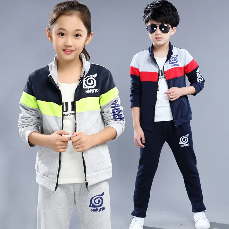

Childrenswear 2018 Autumn & Winter New Style Men And Women Children Korean-style Sports Casual Sweatshirt Two-Piece Set Big Boy