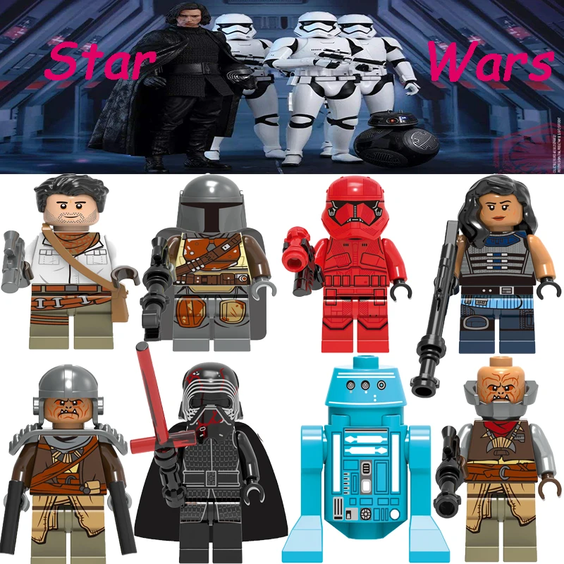 

Building Blocks Bricks Star Wars Rhoda Sith Stormer Kara Dunn Raider Empire Mechanic Robot Figures for Children Kids Toys GH0001