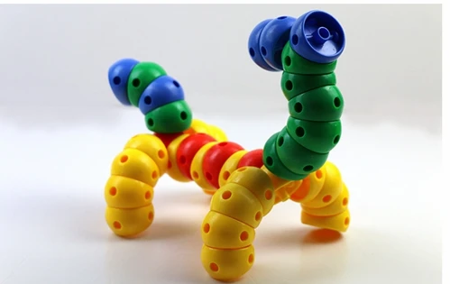 Flexible Music Children's Educational Desktop Building Blocks for Children Fight Inserted Plastic Building Blocks Kindergarten