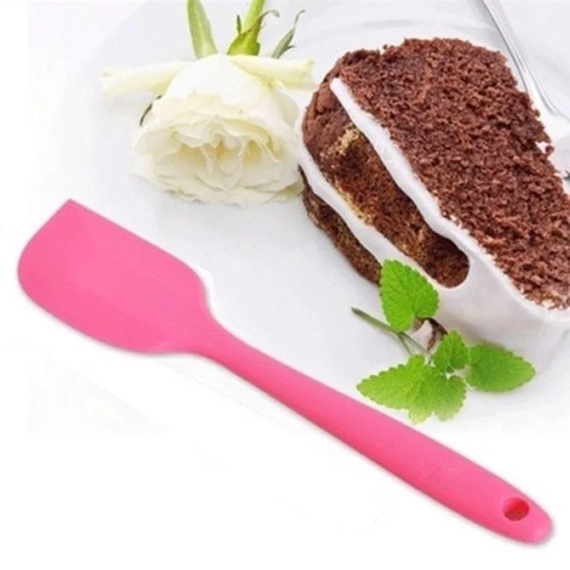 Food Grade Silicone Spatula Cream Cake Scraper Brush Non-Stick Butter Mixer Cake Brush Kitchen Baking Tool Bakeware